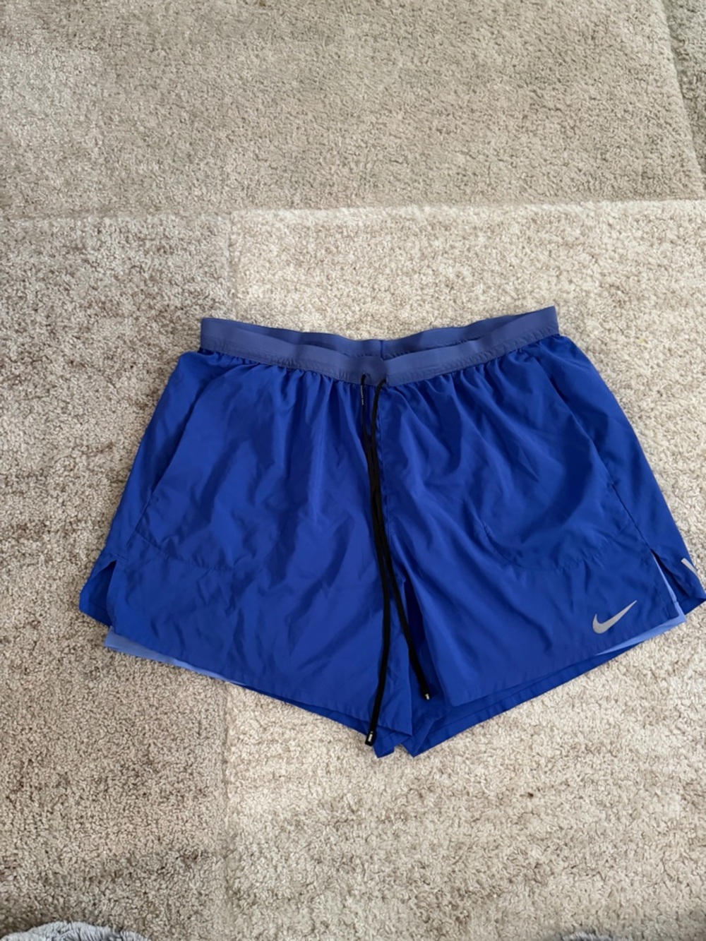 Nike Royal Blue 5” Running Shorts with Reflective Swoosh